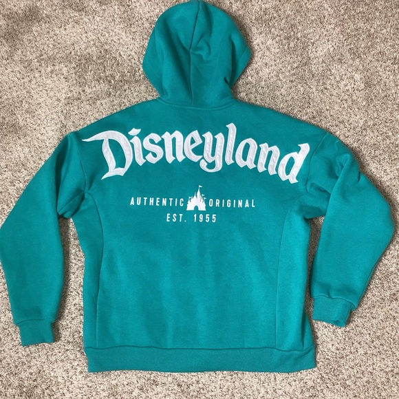 Disney Jackets & Blazers - Disney Spirit Jersey Full Zip Hoodie Teal Sm